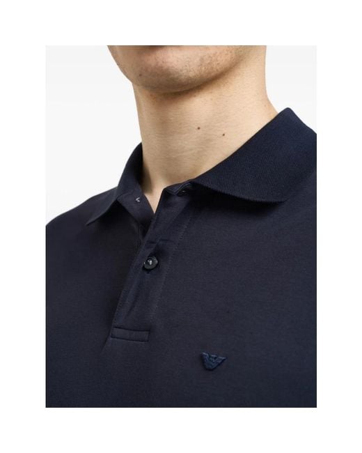 Emporio Armani Blue Polo Shirts for men