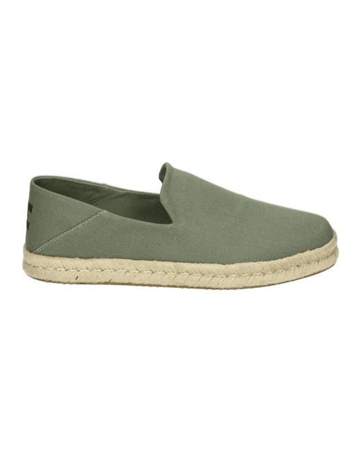 TOMS Schoenen ,Groen ,Linnen Groene Instappers Santiago in het Green voor heren