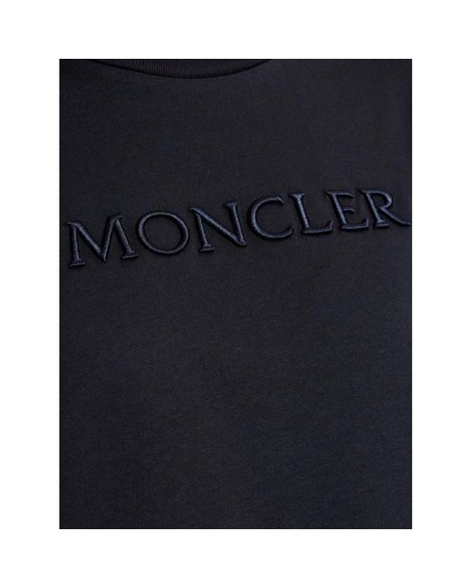 Moncler Blue T-Shirt With Logo