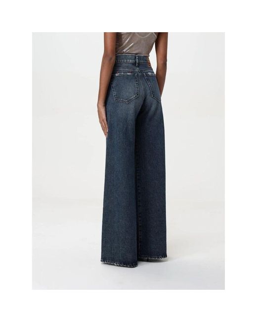 DIESEL Blue Vintage Flared Distressed Blaue Jeans