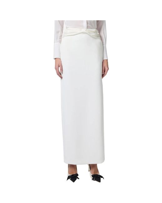 Elisabetta Franchi Maxi Skirts in het White