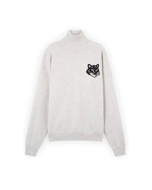 Maison Kitsuné White Turtlenecks for men
