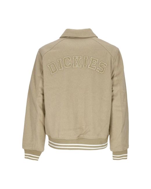 Dickies Natural Vale College Jacket Varsity Bomber Jacket for men