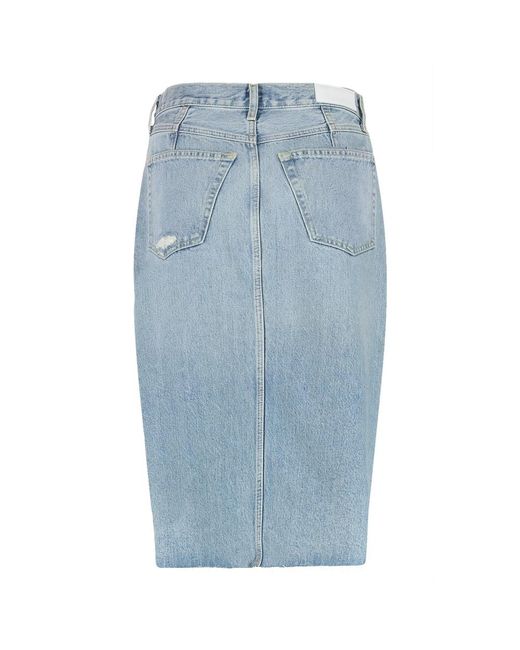 Re/done Blue Denim Skirts