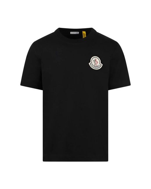 Pharrell logo magliette in cotone di Moncler in Black da Uomo
