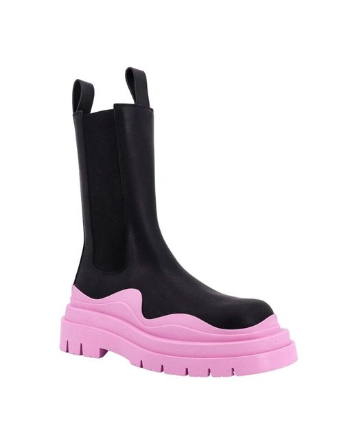 Chelsea Boots di Bottega Veneta in Purple
