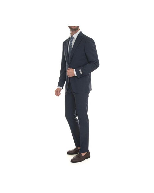 Single Breasted Suits Canali de hombre de color Blue