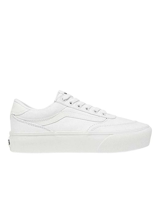 Vans Brooklyn Ls Platform in het White