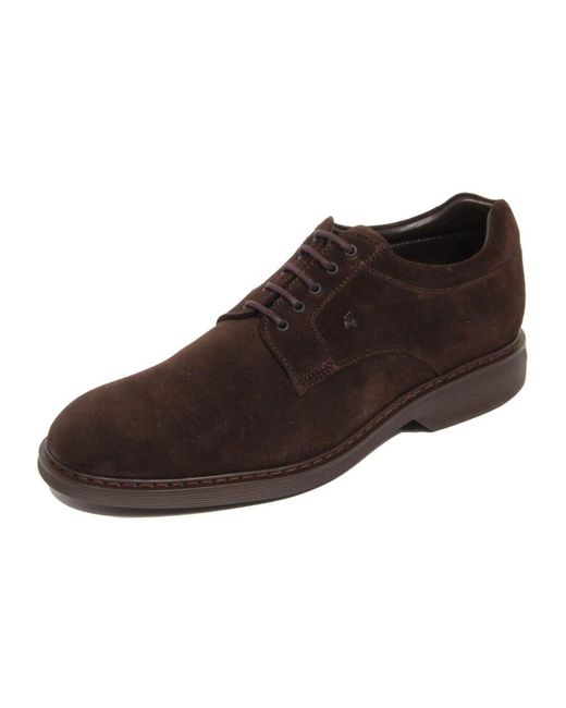 Hogan Wildleder Derby Schuhe Mit Memory Foam in Brown für Herren