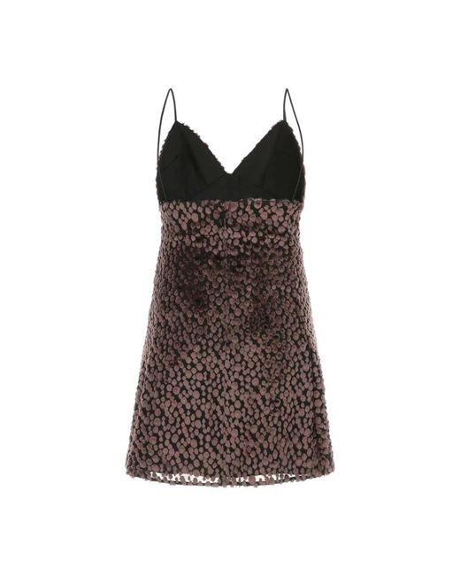 Saint Laurent Brown Short Dresses