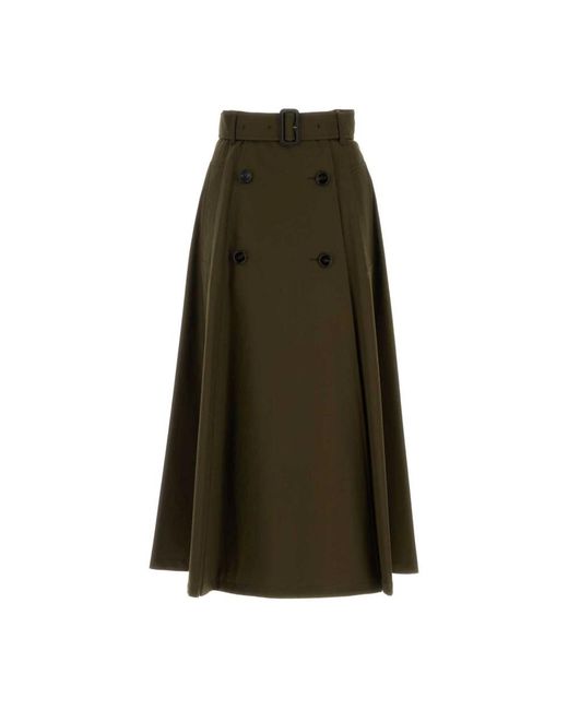 Burberry Green Maxi Skirts