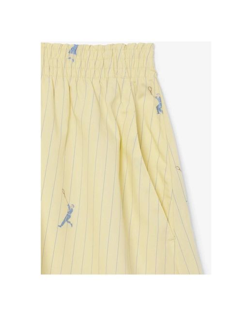 Lacoste Yellow Casual Shorts