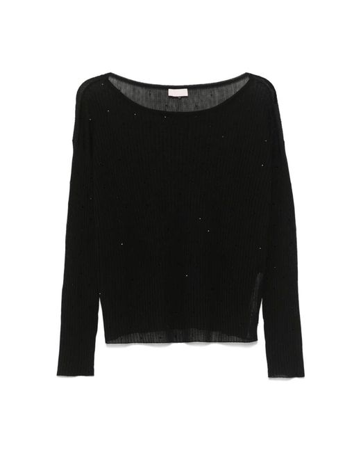 Liu Jo Black Round-Neck Knitwear
