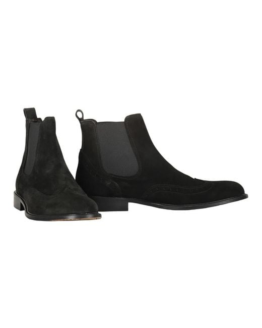 Bruno Magli Black Chelsea Boots for men