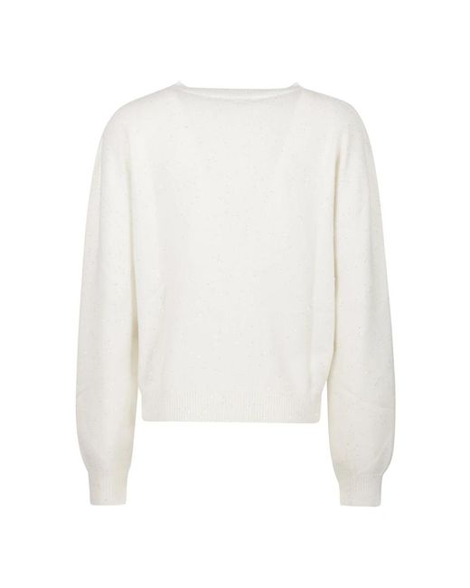 hinnominate White Round-Neck Knitwear