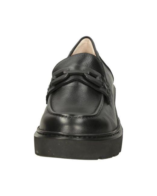 Unisa Black Loafers