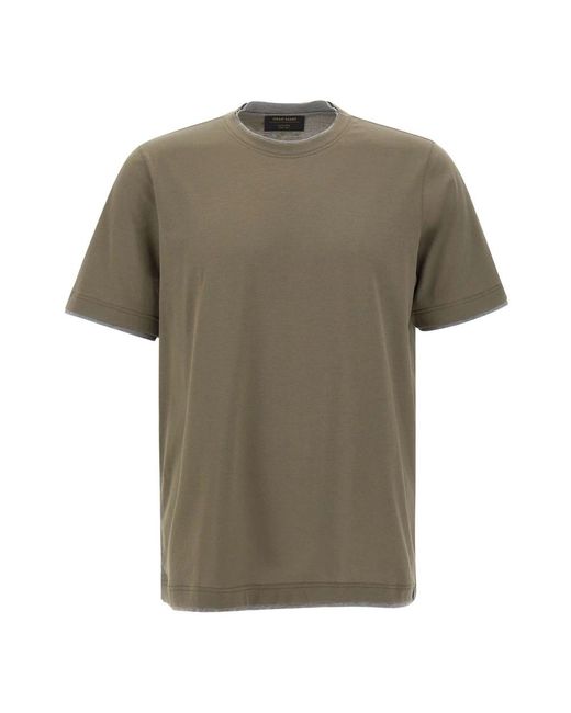 Gran Sasso Green T-Shirts for men