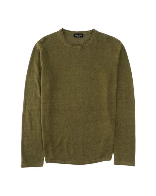 Round-Neck Knitwear Roberto Collina pour homme en coloris Green