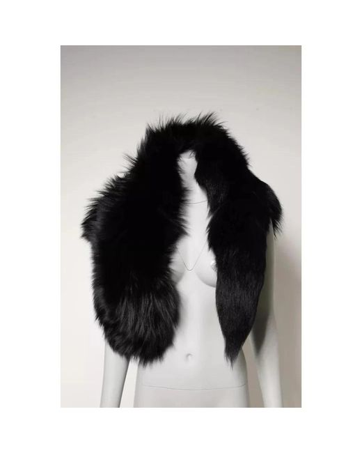 Dolce & Gabbana Black Winter Scarves