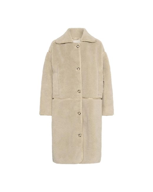 Single-Breasted Coats Soaked In Luxury de color Natural