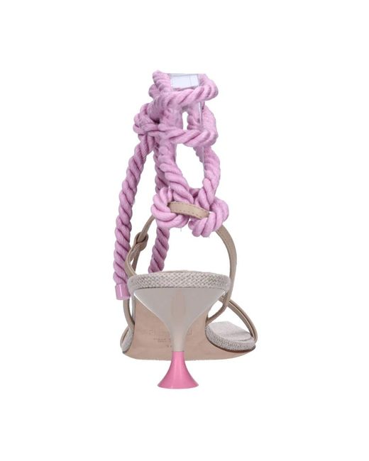 3Juin Pink High Heel Sandals