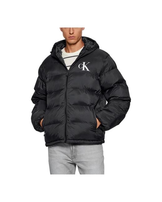 Calvin Klein Black Winter Jackets for men