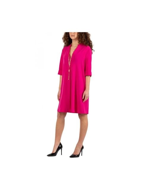 Hanita Pink Short Dresses