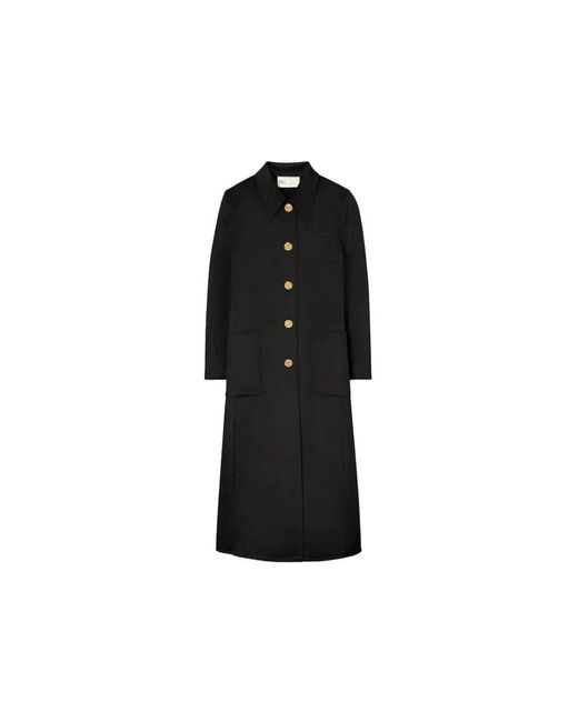 Tory Burch Black Single-Breasted Coats