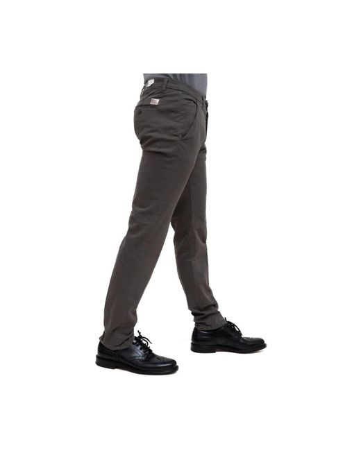 Roy Rogers Black Slim-Fit Trousers for men