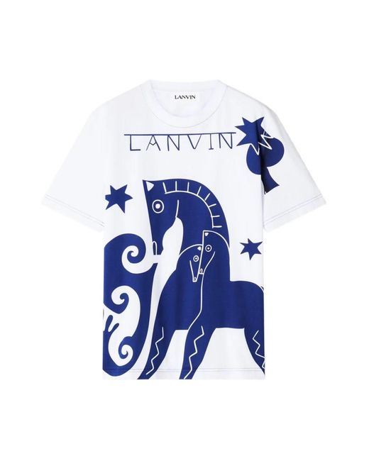 Lanvin T-Shirts in het Blue voor heren