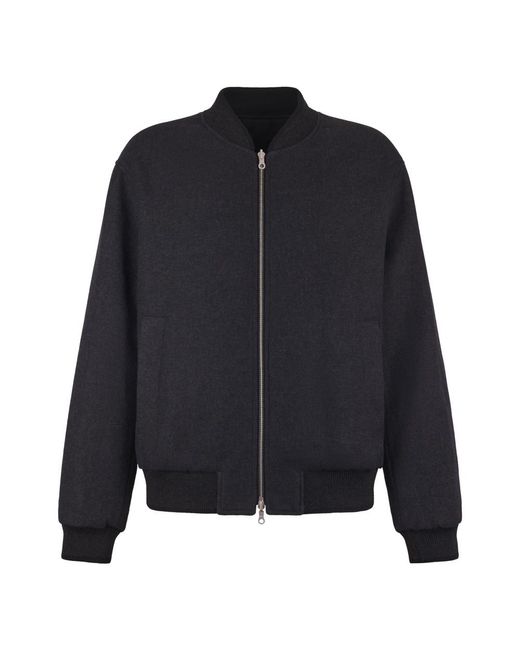 Dries Van Noten Black Bomber Jackets for men