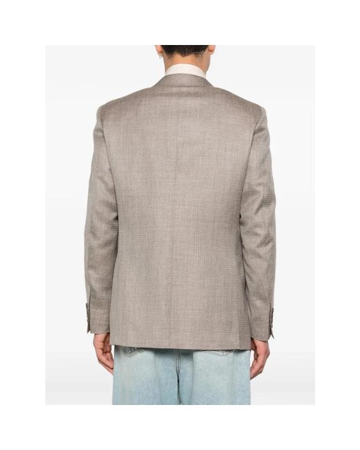 Canali Textured Blazer in het Gray voor heren