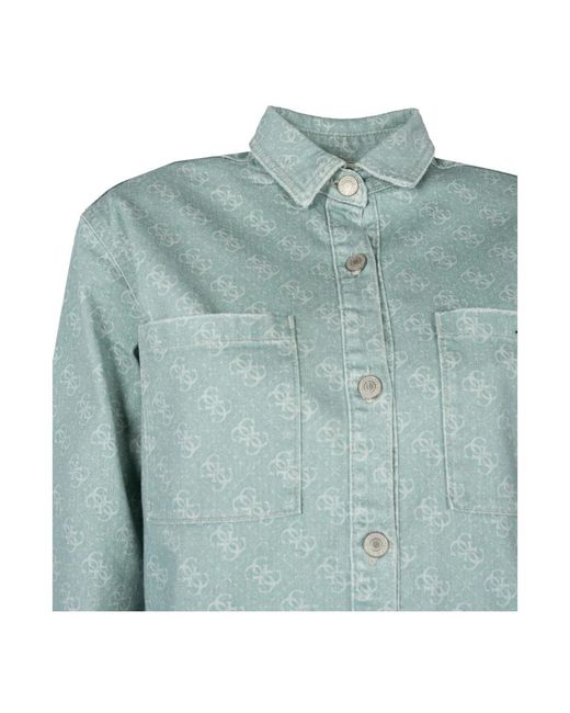 Denim Jackets Guess de color Blue
