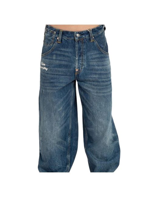 Evisu Möwen bestickte jeans in Blue für Herren