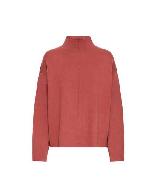 Ichi Mafa Rollneck Knit in het Red