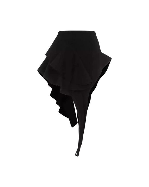 Mugler Black Short Skirts