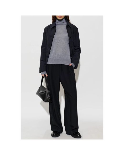 Jil Sander Wijde Broek in het Black