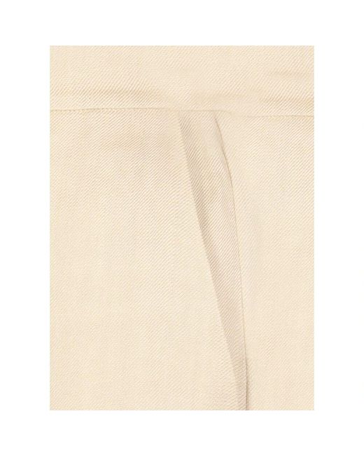 Wide Trousers Antonelli de color Natural