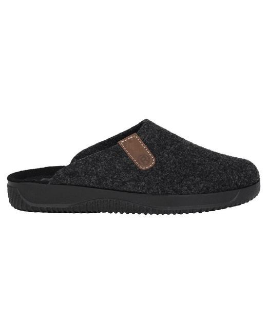 Rohde Schoenen ,Grijs ,Grijze Pantoffels in het Black voor heren
