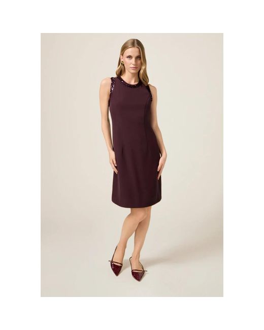 Short Dresses Oltre de color Purple