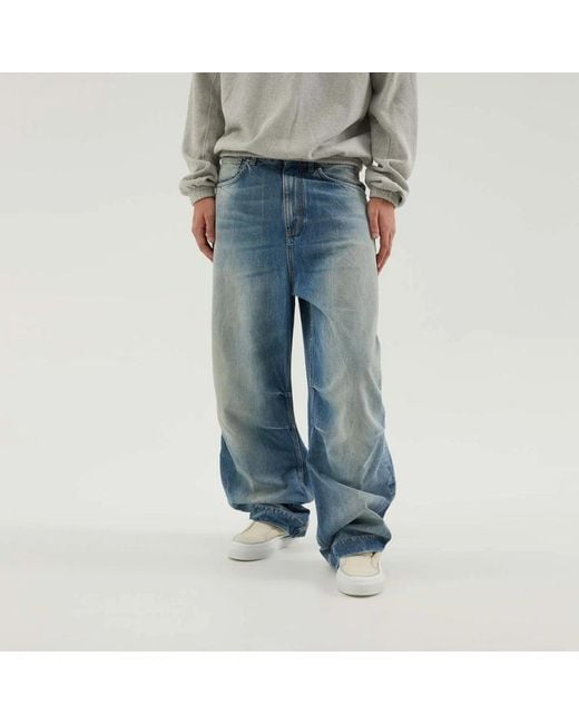 1989 STUDIO Blue Straight Fit Jeans for men