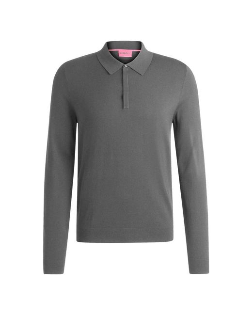 HUGO Gray Polo Shirts for men