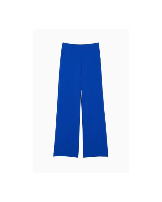 Wide trousers Patrizia Pepe de color Blue