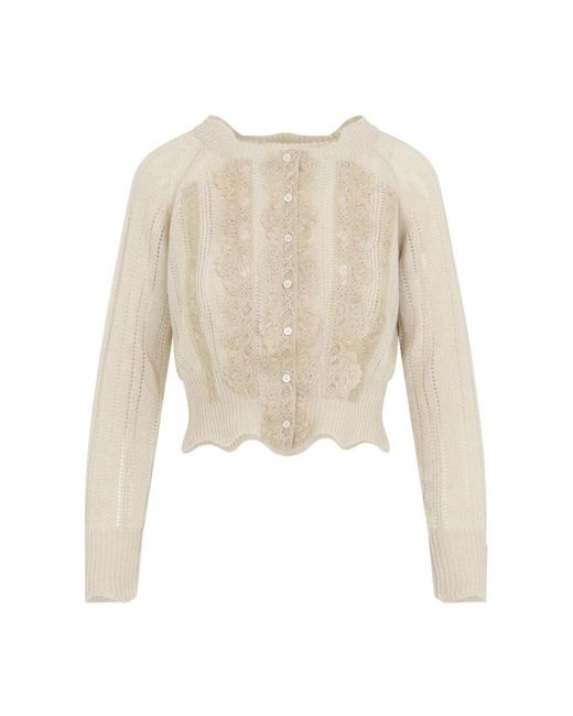 Ermanno Scervino Natural Cardigans
