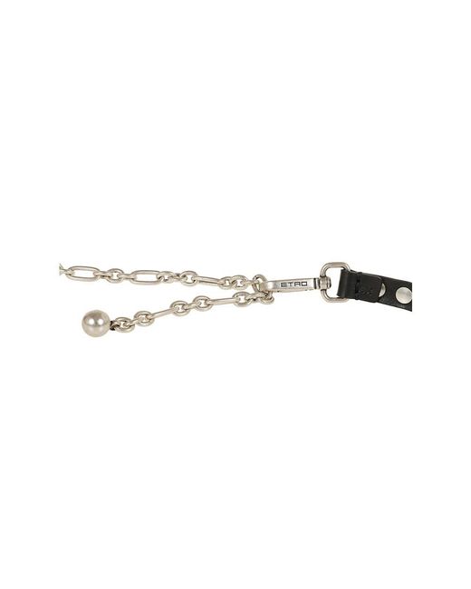 Etro Metallic Ledergürtel