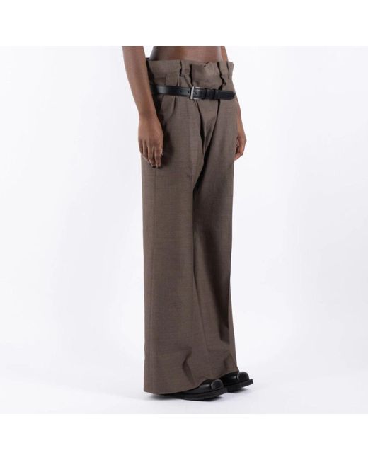 Wide Trousers Acne de color Gray