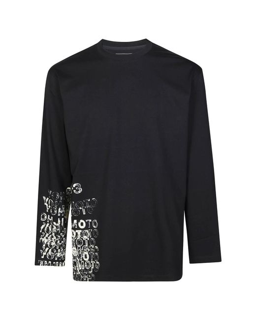 Y-3 Black Long Sleeve Tops for men