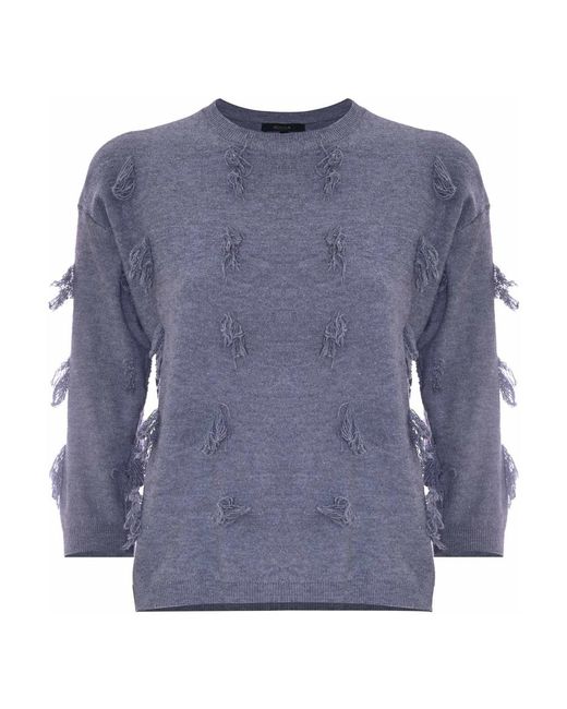 Round-Neck Knitwear Kocca en coloris Blue