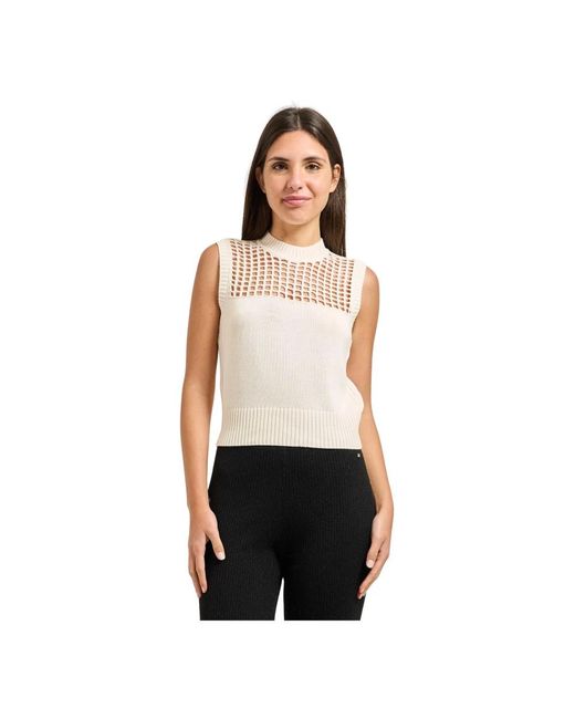 ARMANI EXCHANGE Black Sleeveless Tops