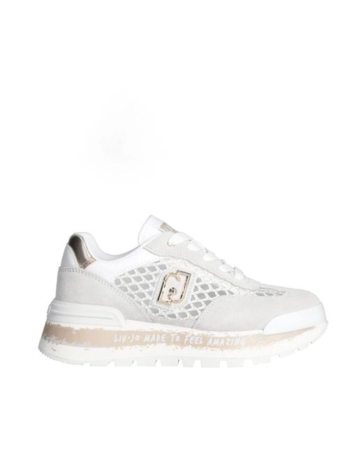 Sneakers bianche/dorate leggere per donne di Liu Jo in White